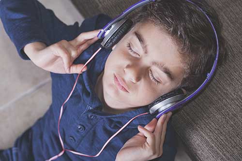 Teen Participating In Beats Therapy